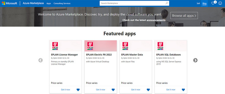 EPLAN disponível no Microsoft Azure Marketplace