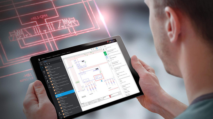 Na exposição SPS em Nuremberga, Alemanha, a EPLAN apresentou melhorias ao EPLAN eVIEW Free que oferecem aos técnicos de manutenção, em particular, uma muito maior flexibilidade